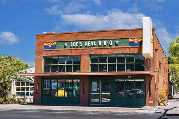 Joe’s Real BBQ storefront; photo courtesy of the Town of Gilbert